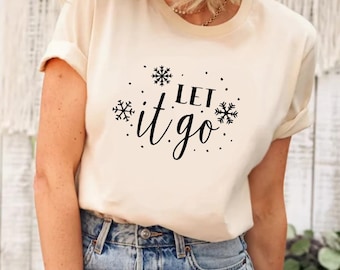 Camiseta "Let It Go" de Disney Frozen, camiseta de Disney Frozen, camiseta de Frozen, camiseta de Anna de Disney Frozen, camiseta de Olaf de Disney Frozen, camiseta de princesas de Disney