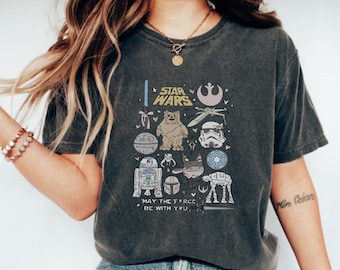 Que la force soit avec vous, chemise Star Wars, chemise personnages Star Wars, chemise Star Wars, chemise amis Star Wars, chemise personnages Star Wars