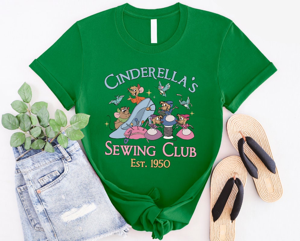 Cinderella's Sewing Club Shirt, Disneyworld Shirt, Disney Princess