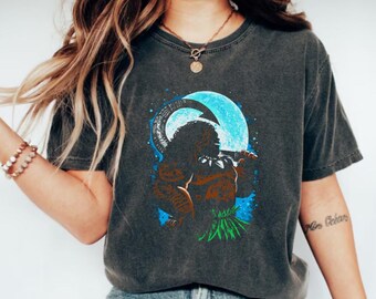 Maglietta con la silhouette di Maui, Maglietta della principessa Disney Moana, Maglietta della principessa Disney, Maglietta della principessa Moana, Maglietta di Moana, Il mare mi chiama