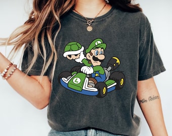 Super Mario Luigi Shirt, Super Mario Freunde Shirt, Super Mario Charakter Shirt, Super Mario Gaming Shirt, Mario Party Shirt, Luigi Rasse Shirt