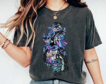 Camisa de puntada, camisa de puntada feliz, camisa de cumpleaños, camisa de viaje de Disney, regalo de amante de Disney, camisa de Disneyworld de puntada, camiseta de Disney, camiseta del castillo de Disney