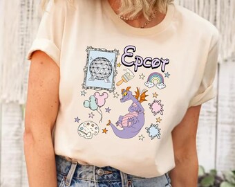 Disney Figment Shirt, Purple Dragon T-Shirt, Epcot Flower Festival Shirt, Disneyland Family Vacation Shirts