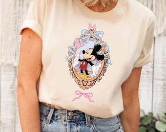 Mickey Castle Coquette Shirt, Mickey Characters Shirt, Mickey And Friends Shirt, Disney Castle Shirt, Mickey Mouse Shirt, Disney Shirt
