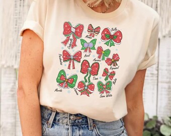 Disney Prinzessinnen Weihnachten Shirt, Disney Prinzessinnen Charaktere Shirt, Prinzessin Weihnachten Shirt, Disney Weihnachten T-Shirt, Prinzessin Shirt