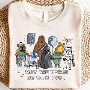 Star Wars May The Force Be With You Shirt, Star Wars Characters Shirt, Star Wars Shirt, Star Wars Friends Shirt, Star Wars Characters Shirt