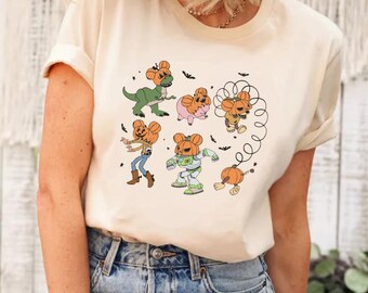 Toy Story Halloween Characters Shirt, Pumpkin Costume Tee