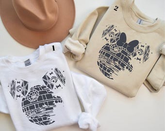 Mickey and Minnie Star Wars  Shirt, Star Wars Characters Shirt, Star Wars Shirt, Disney Mickey Shirt, Mickey Balloon Shirt