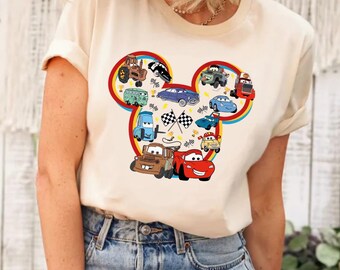 Camiseta Personagens Disney Cars, Camiseta Disney Cars, Camiseta Amigos Cars, Camiseta Casal, Camiseta Disney, Camiseta Disney Lightning McQueen