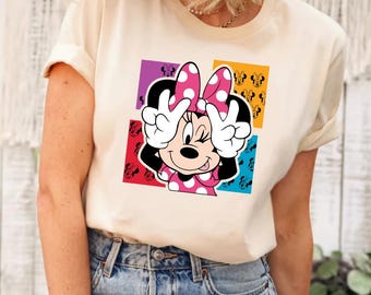 Disney Minnie Mouse Shirt, Retro Minnie Mouse Shirt, Mickey And Minnie Shirt, Minnie Mouse Shirt, Disney Mickey Shirt, Mickey Character Tee
