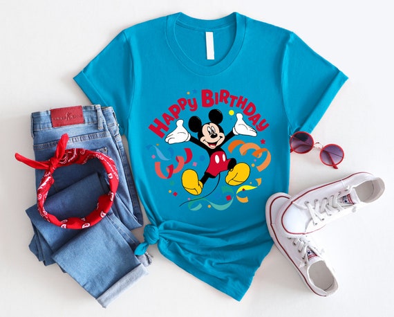 Mickey Mouse Happy Birthday Shirt, Birthday Shirt, Mickey Shirt 