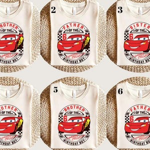 Lightning McQueen Birthday Boy Shirt ,Disney Cars Shirt, Cars Birthday Shirt, Disney Shirt, Disney Lightning McQueen Shirt