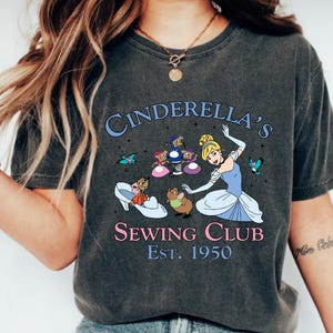 Camisa do Clube de Costura da Cinderela, Camisa Disneyworld, Camisa da Princesa Cinderela da Disney, Camisa da Cinderela, Camisa da Princesa Disney