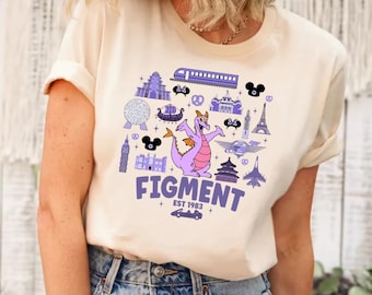 Disney Figment Shirt, Purple Dragon T-Shirt, Epcot Flower Festival Shirt, Disneyland Family Vacation Shirts