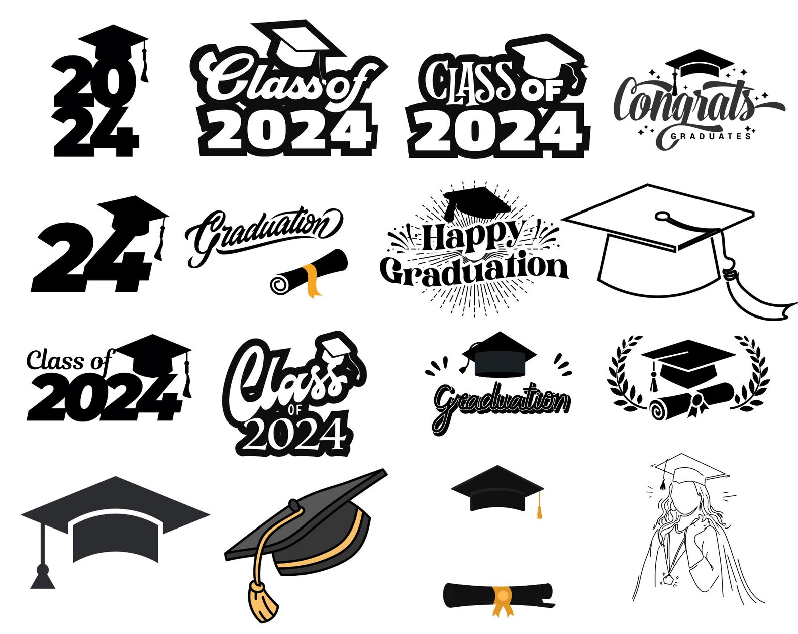 25+ Graduation SVG Bundle, Graduation Cap, Graduation Certificate ...