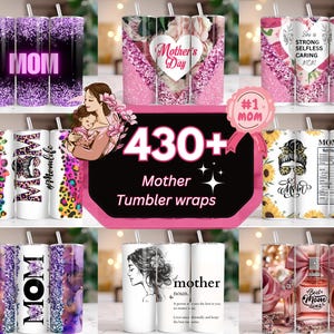 430+ Mother&#39;s Day Tumbler Wrap Bundle, 20oz Floral Mom Sublimation Design, Mothers Day Tumbler, Mom Life Tumbler, Mama Tumbler Best Mom PNG