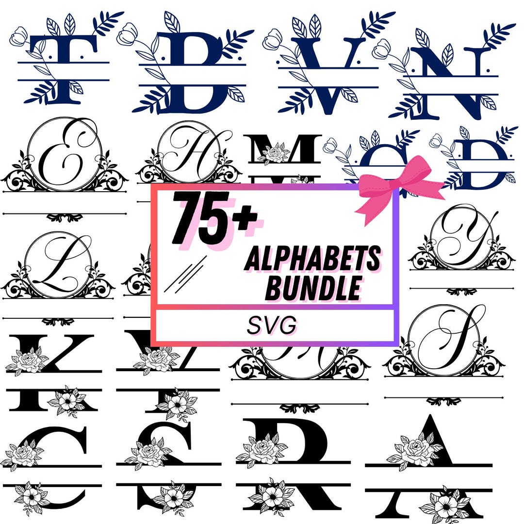 Alphabet Letters PNG Bundle, A-Z Letters, Alphabet Decal, Alphabets Cut ...