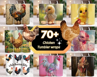 Grappige kip 20oz mager tuimelaar sublimatie ontwerp kip minnaar PNG kip tuimelaar wrap leven is beter met kip digitale download PNG