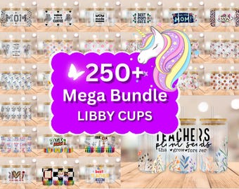 Libbey Glass Can Bundle, 16oz Glass Can Svg, Libbey Glass Can Wrap, Glass Cup Bundle Svg Files for Cricut & Silhouette Cameo, Glassware svg