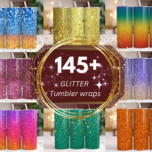 145+ Glitter Tumbler Wrap Bundle, Glitter Color Tumbler Wrap, Sparkle Style Glitter ombre Tumbler Wrap, 20OZ Perfect Glitter Tumblers PNG