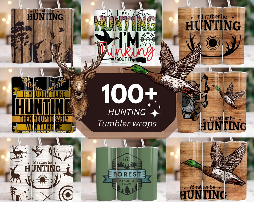 100+ Hunting Tumbler Wrap, Deer Hunting Life 20oz Skinny Tumbler ...