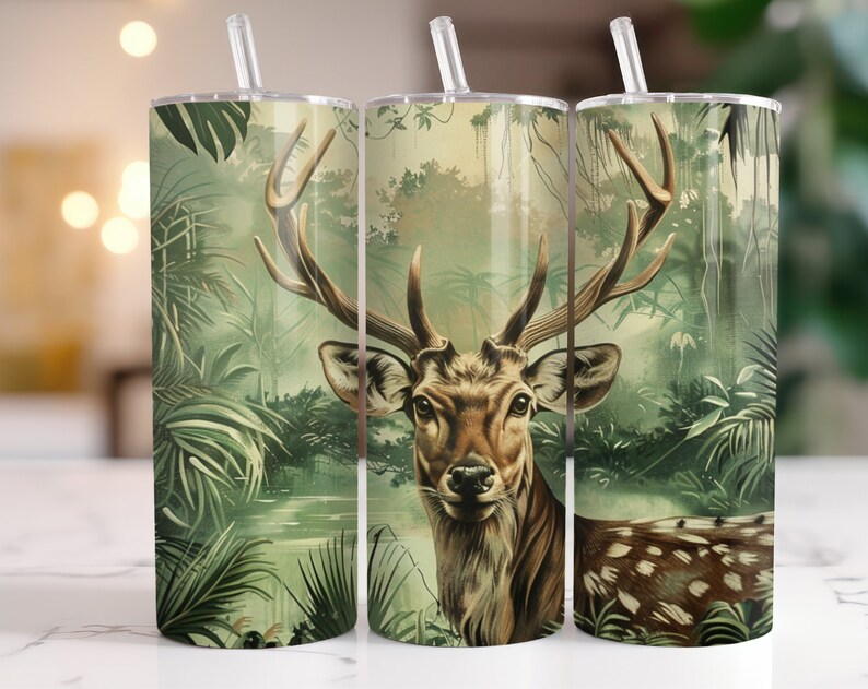 500+ Hunting Tumbler Wrap, Deer Hunting Life 20oz Skinny Tumbler ...