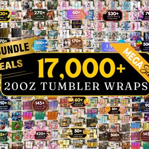 17000+ Mega Tumbler Bundle, Best Seller Tumbler PNG, 20oz Tumbler Wrap, Add Your Own Photo Tumbler Inflated Tumbler butterfly floral name