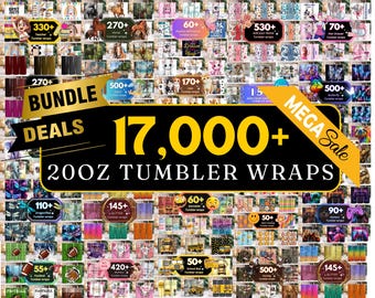 17000+ Mega Tumbler Bundle, Best Seller Tumbler PNG, 20oz Tumbler Wrap, Add Your Own Photo Tumbler Inflated Tumbler butterfly floral name
