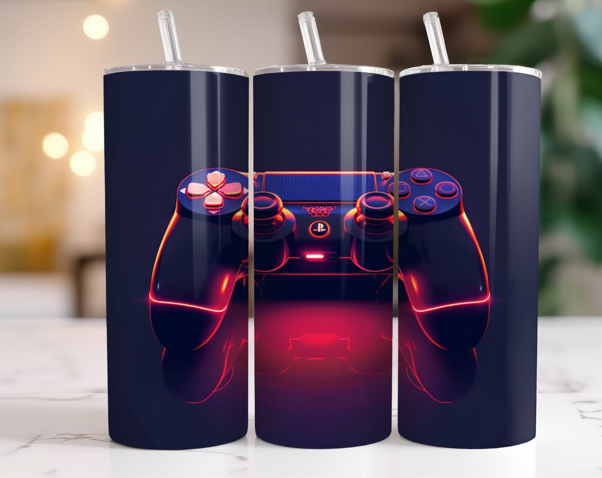 90 + Gamer Tumbler Wrap Bundle, 3D Game Controller Tumbler Wrap, Video ...