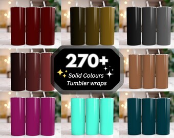 270+ Solid Color Tumbler Wrap, 20oz Solid Color Skinny Tumbler Sublimation, Solid Color PNG, Basic Color Tumbler, Seamless Tumbler Wrap PNG