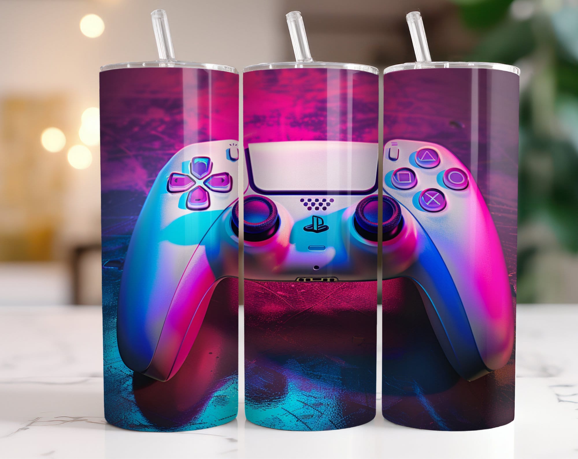 90 + Gamer Tumbler Wrap Bundle, 3D Game Controller Tumbler Wrap, Video ...
