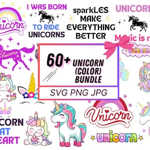 Unicorn bundel Svg, Cute Unicorn Svg, Unicorn Cut-bestand, magische Eenhoorn Svg, Unicorn Clipart, Svg Cut-bestanden voor Cricut, Digitale Download