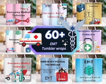 60+ EMT Tumbler Wrap Designs, Paramedic Life Tumbler, Emergency Medical Technician Tumbler, 20oz EMT Sublimation, Straight EMT Tumbler