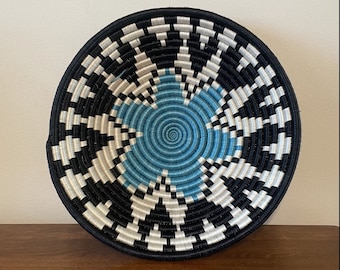 African Wall Basket, Rwanda Basket, Woven Bowl, Natural Sisal Fiber, Dining Centerpiece, Fruit & Bread Bowl, Home Decor, Wall Decor