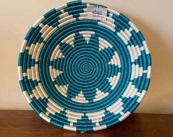 African Wall Basket, Rwanda Basket, Woven Bowl, Natural Sisal Fiber, Dining Centerpiece, Fruit & Bread Bowl, Home Decor, Wall Decor