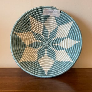 African Wall Basket, Rwanda Basket, Woven Bowl, Natural Sisal Fiber, Dining Centerpiece, Fruit & Bread Bowl, Home Decor, Wall Decor