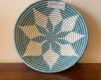 African Wall Basket, Rwanda Basket, Woven Bowl, Natural Sisal Fiber, Dining Centerpiece, Fruit & Bread Bowl, Home Decor, Wall Decor