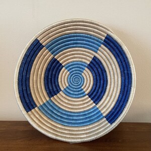 African Wall Basket, Rwanda Basket, Woven Bowl, Natural Sisal Fiber, Dining Centerpiece, Fruit & Bread Bowl, Home Decor, Wall Decor