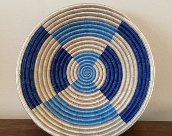 African Wall Basket, Rwanda Basket, Woven Bowl, Natural Sisal Fiber, Dining Centerpiece, Fruit & Bread Bowl, Home Decor, Wall Decor