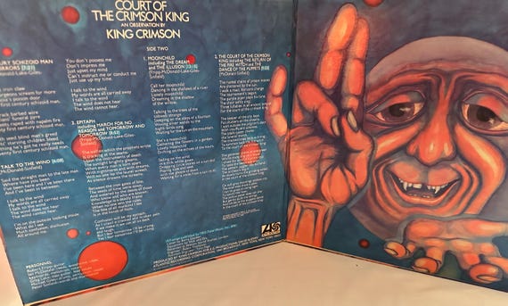 King Crimson, in the Court of the Crimson King, Vinyl Album/record