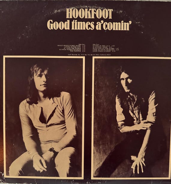 Hookfoot, Goodtimes a Comin, Vinyl Album/record,a&m Records,sp