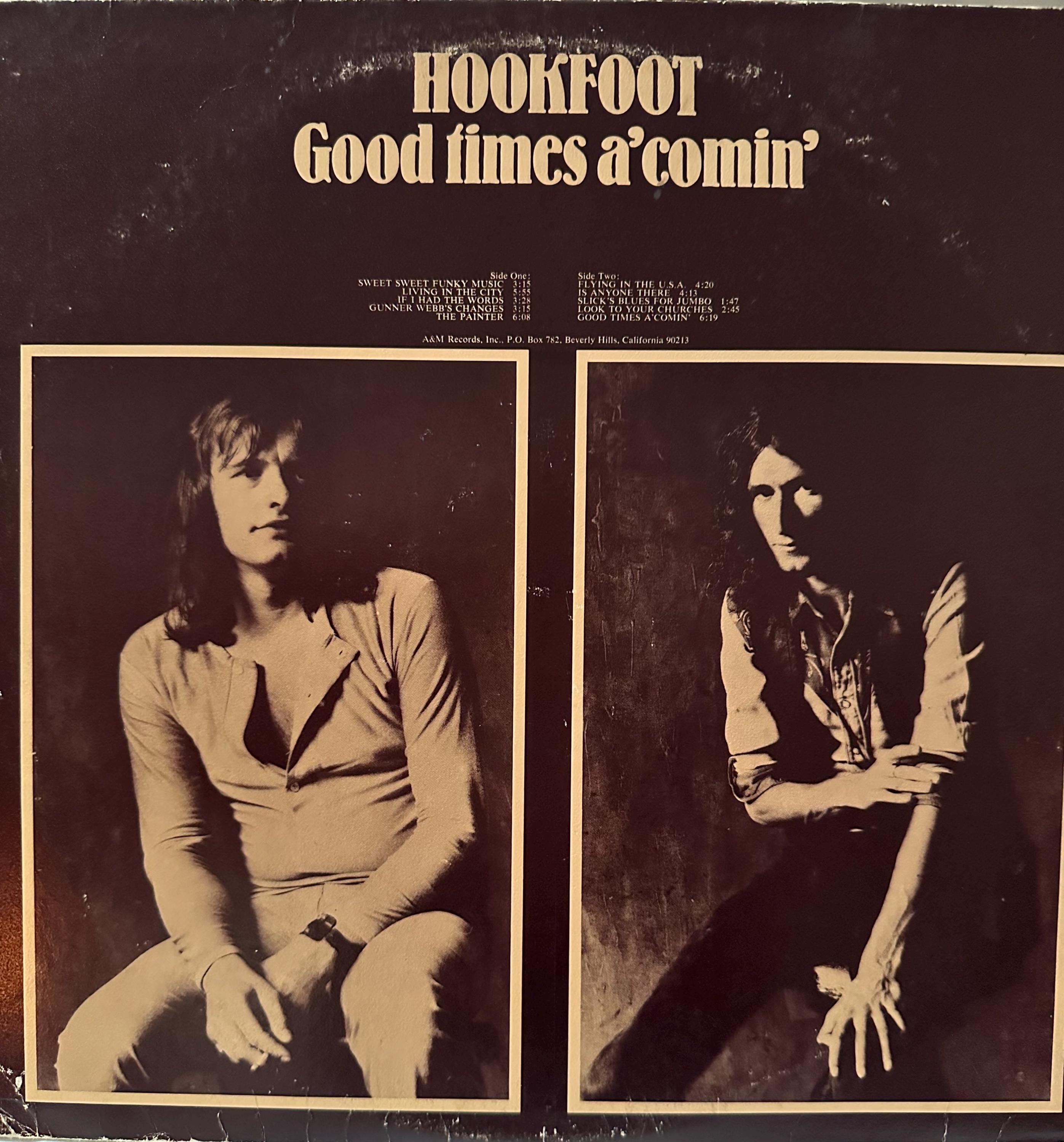 Hookfoot, Goodtimes a Comin, Vinyl Album/record,a&m Records,sp