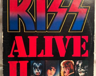 1977 KISS ALIVE II Casablanca Records Gatefold Double Vinyl Very