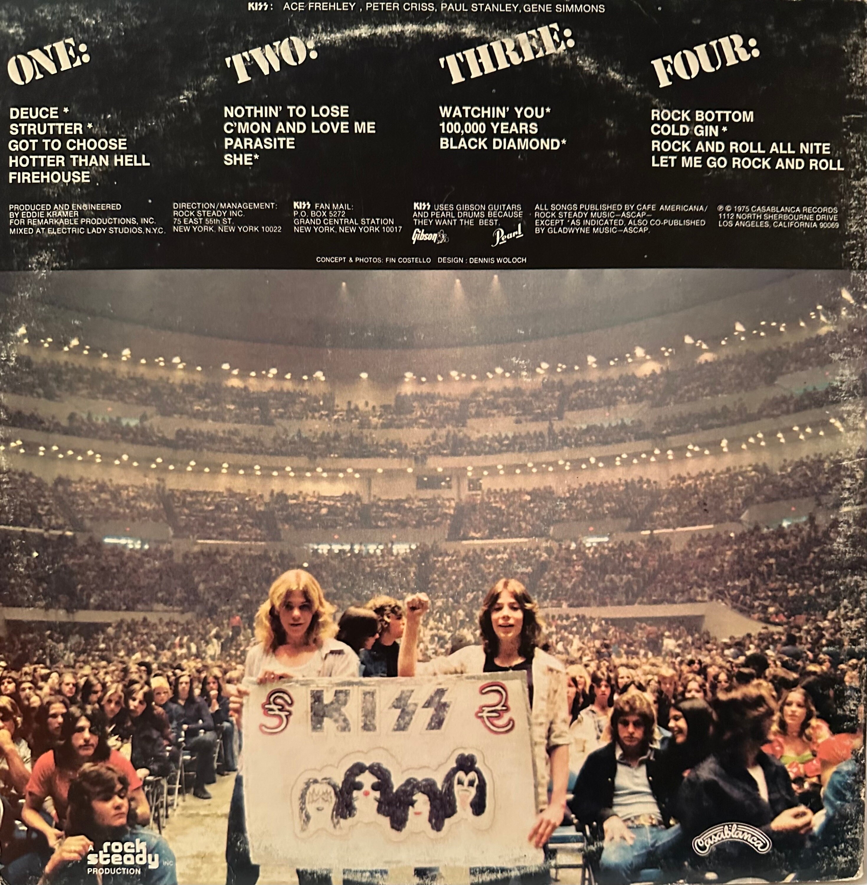 Nblp KISS, Alive, Double Live Vinyl Album/record, Casablanca Records, 1975 ...
