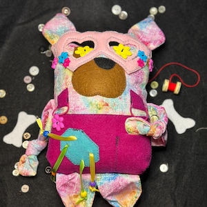 Dog Fidget Buddy SEWING PATTERN: Sensory Plush Toy