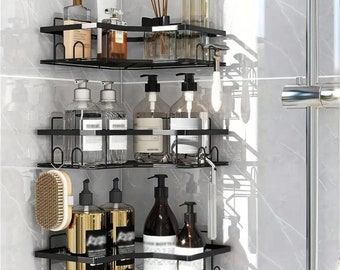 Shower corner shelves