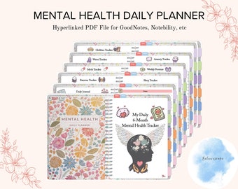 Mental Health Planner- A 6 Month Self-Care Guide