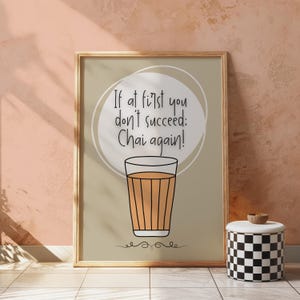 Chai Again | Indian Chai Digital Art | Indian Tea | Indian Food Culture | Masala Chai | Indian Wall Decor | Cultural Cuisine | Digital Art