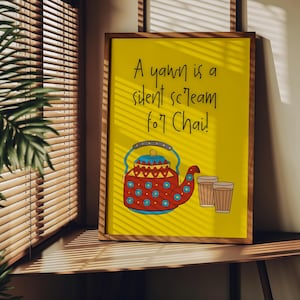 Indian Chai Digital Art | Indian Tea | Indian Food Culture | Masala Chai | Indian Wall Decor | Cultural Cuisine Digital Art