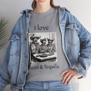 Tacos & Tequila T-Shirt – Lustiges Cinco de Mayo Shirt – Unisex aus schwerer Baumwolle T-Shirt – Tacos & Tequila Shirt – Größen S–5XL